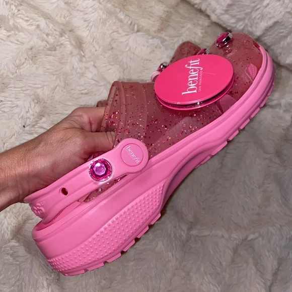 New CROCS x benefit cosmetics ADULT classic clogs